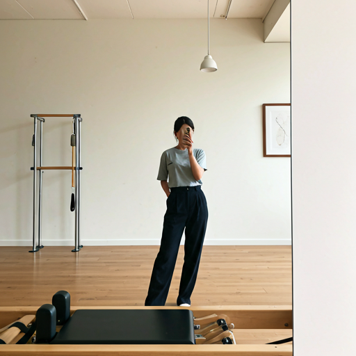 Selfie w studio pilates