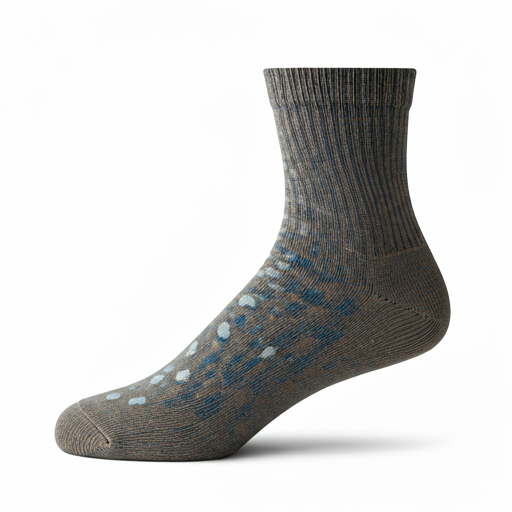 Zbliżenie na wzór gripu skarpetki